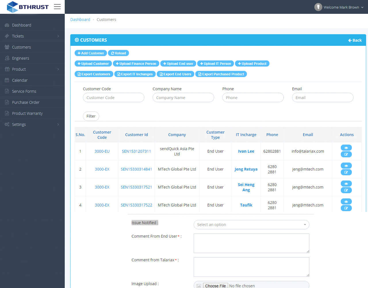 Single backend for orders